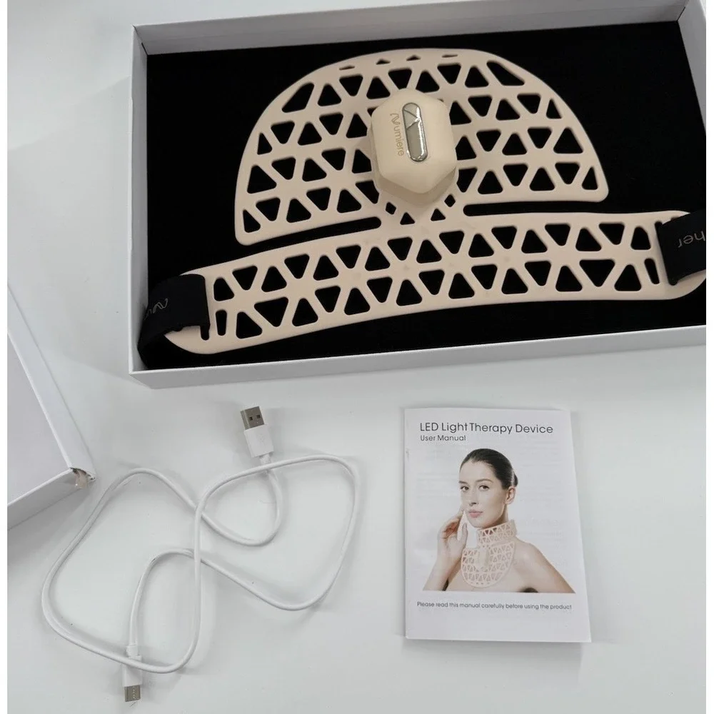 Numiere Feather Neck & Decollete LED Mask Red Light Therapy Anti-Aging- Open Box